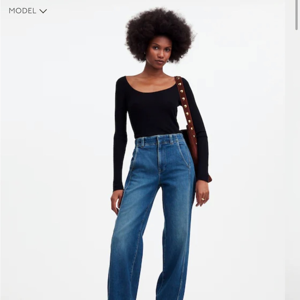 Madewell Tapered Denim Trousers in Calvert Wash - Picture 2 of 12